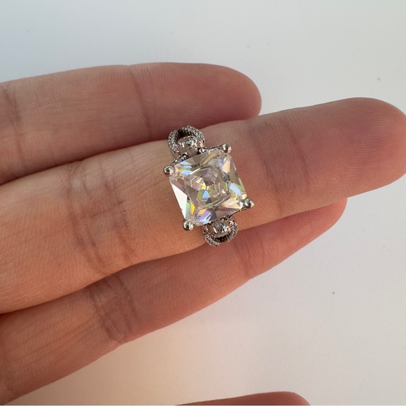 Princess Cut cubic zirconia size 5 - Picture 3 of 10